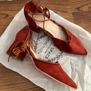 Air Space strappy lace up heels